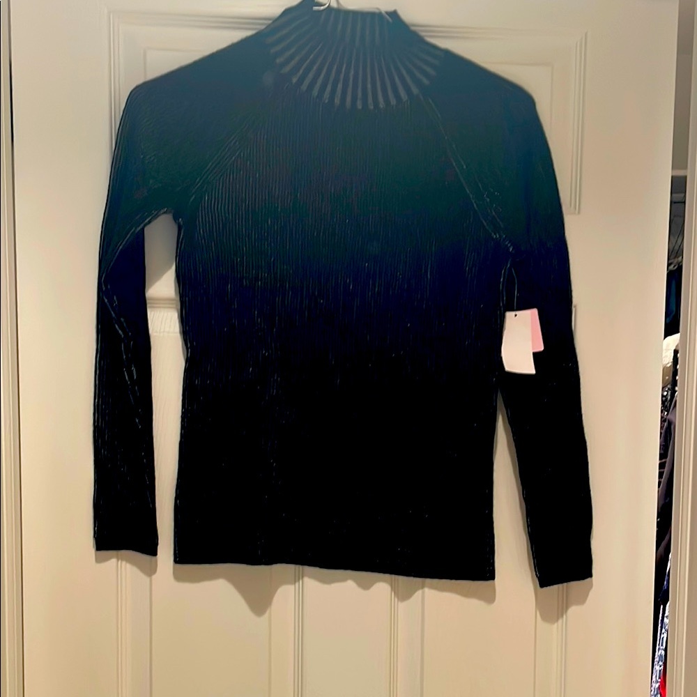 Black Long Sleeve Ribbed Top